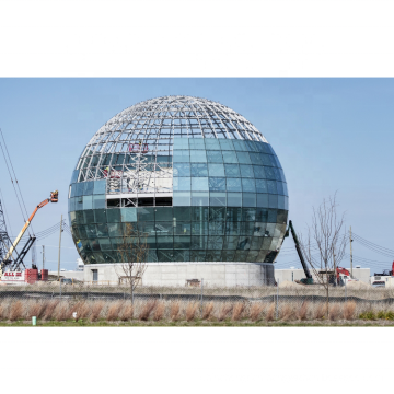 Long Span Space Frame Structure Glass Dome Roof Steel Buildings Price